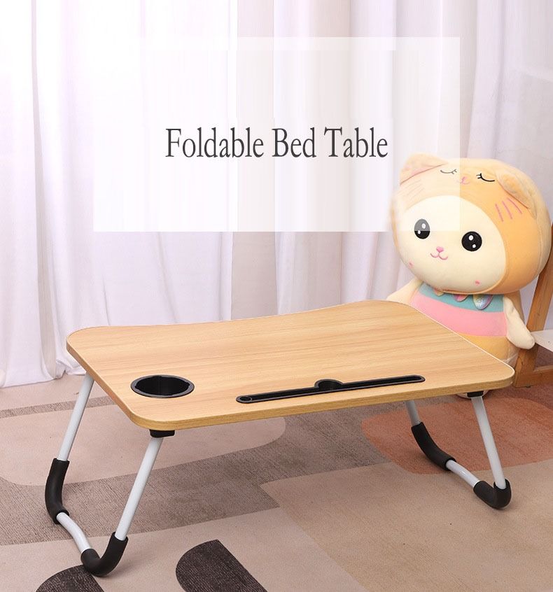 Foldable laptop store table with chair