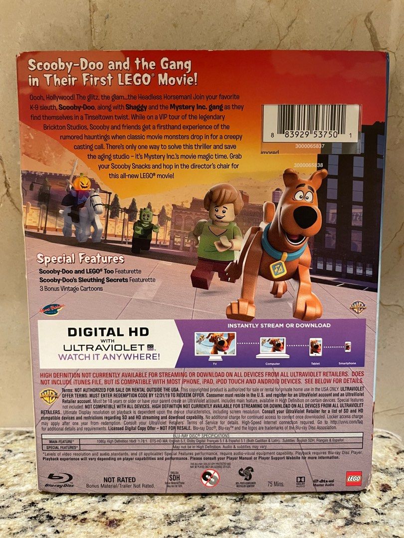 Lego Scooby Doo Haunted Hollywood Blu ray Hobbies Toys Music Media CDs DVDs on Carousell