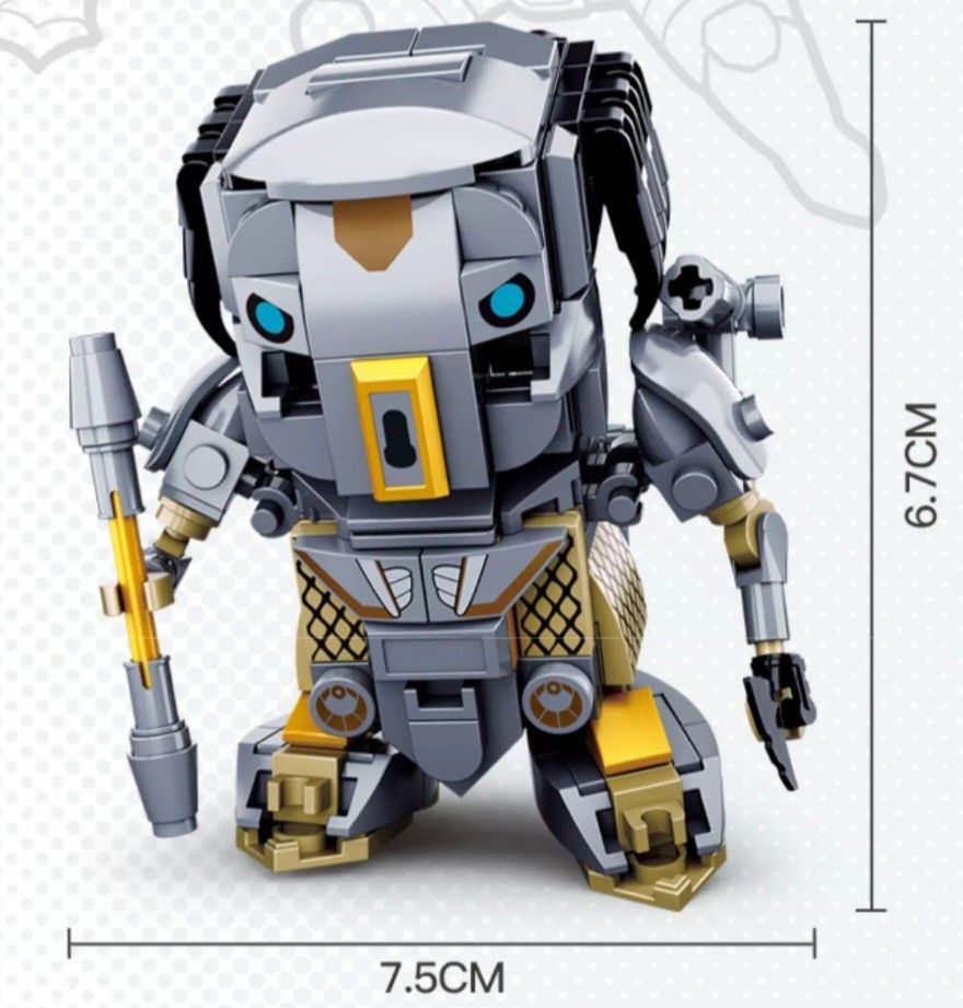 Lepin Sluban Q Bricks Series Predator, Alien, Godzilla, Pacific Rim ...