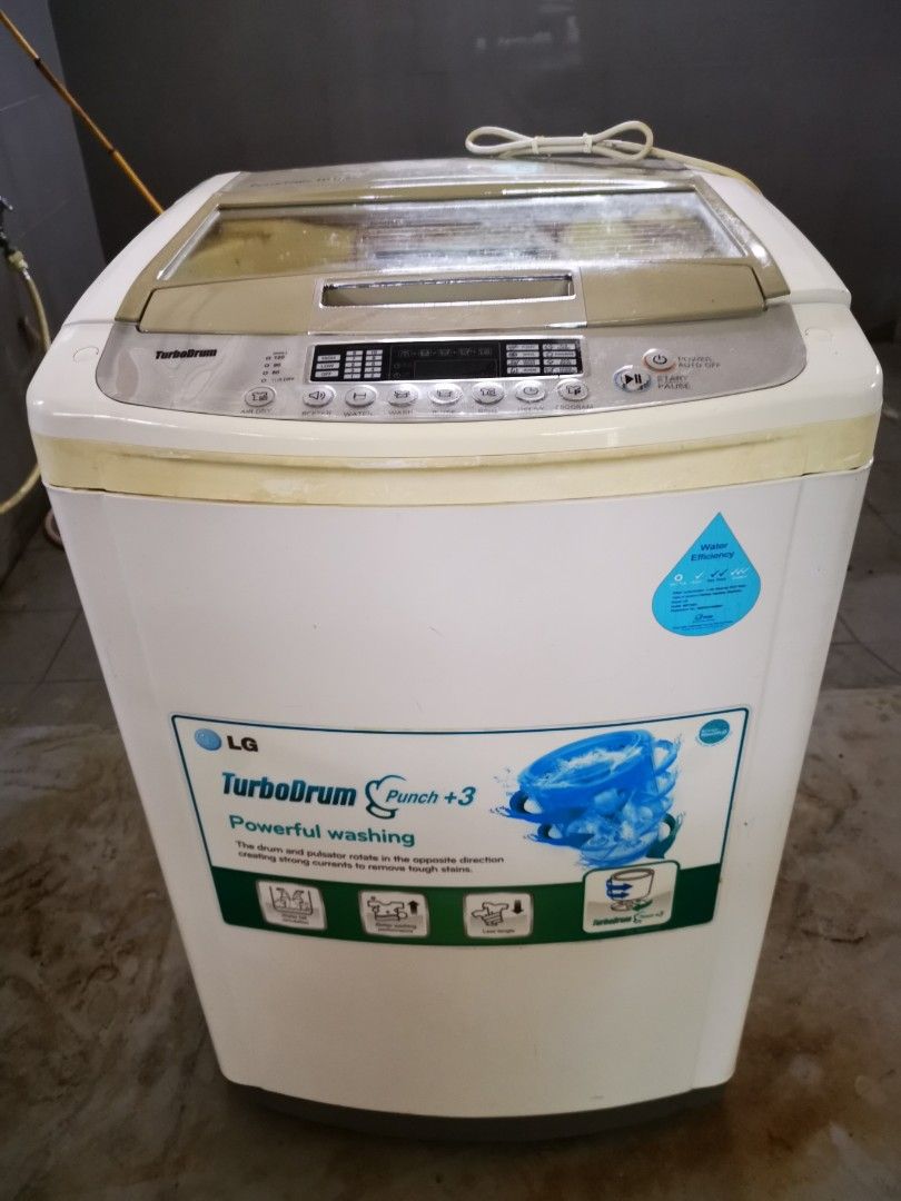 LG 10kg turbo drum topload washing machine, TV & Home Appliances