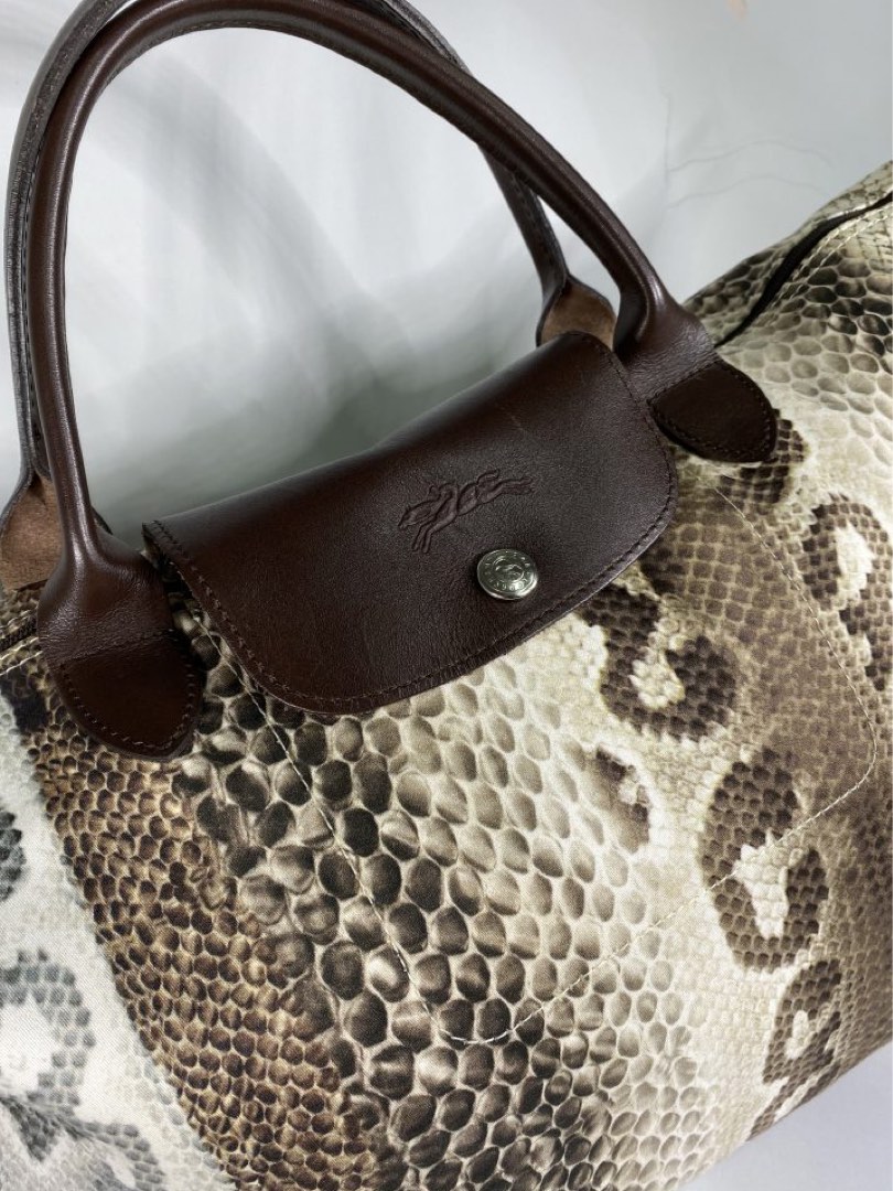 Longchamp snake print bag top