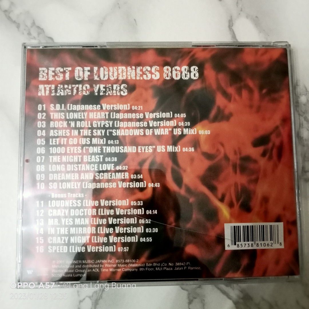 Loudness 'Best Of Loudness 8688 Atlantic Years', Hobbies & Toys