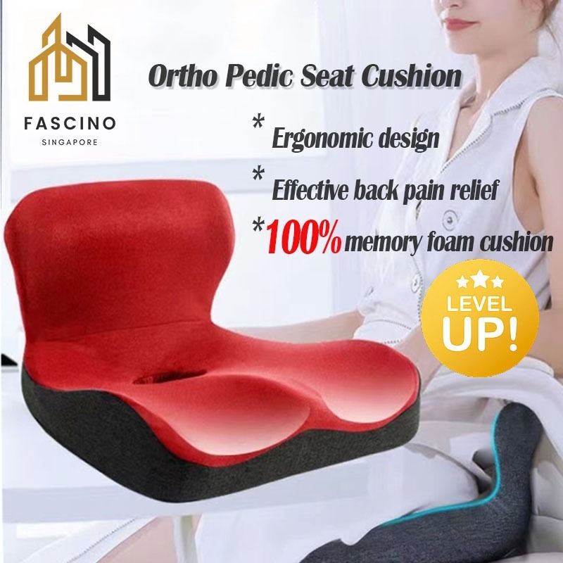 Lumbar Support Pillow Memory Foam Seat Cushion for Office Chair Car