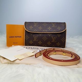 Japan Used Bag] Used Louis Vuitton Pochette Florentine Monogram  Brw/Pvc/M51855