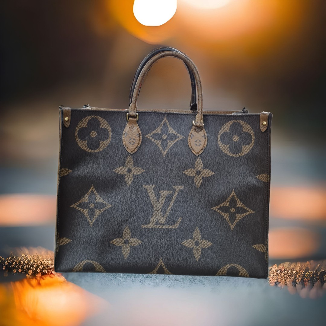 Louis Vuitton ONTHEGO M44925 Tote Bag Black Giant Monogram Leather, Luxury,  Bags & Wallets on Carousell
