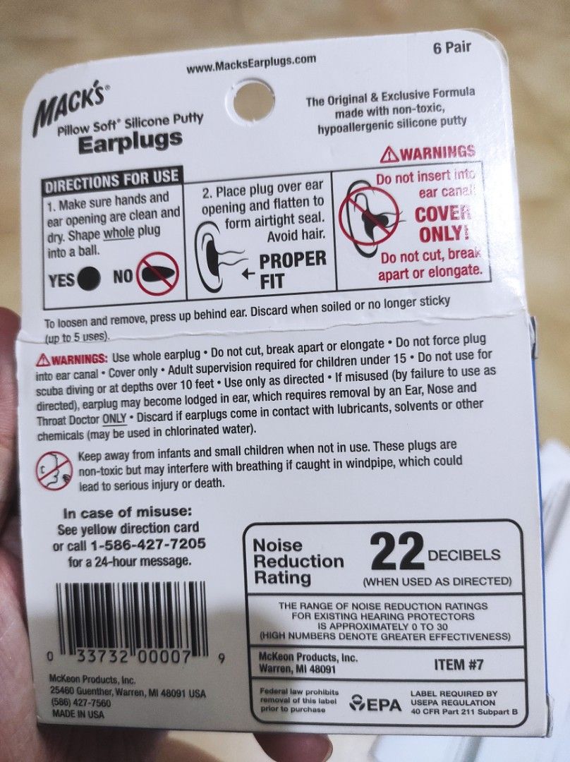 Mack s Kuyax reusable Ear plug silicone