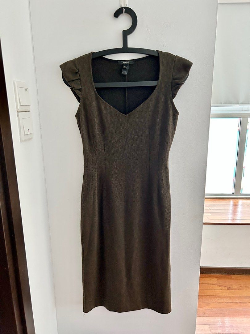 Mango best sale herringbone dress