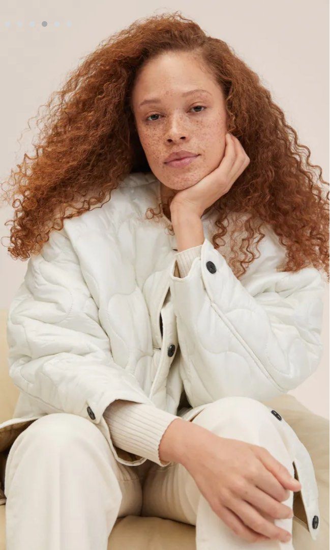 Mango Oversize quilted coat
