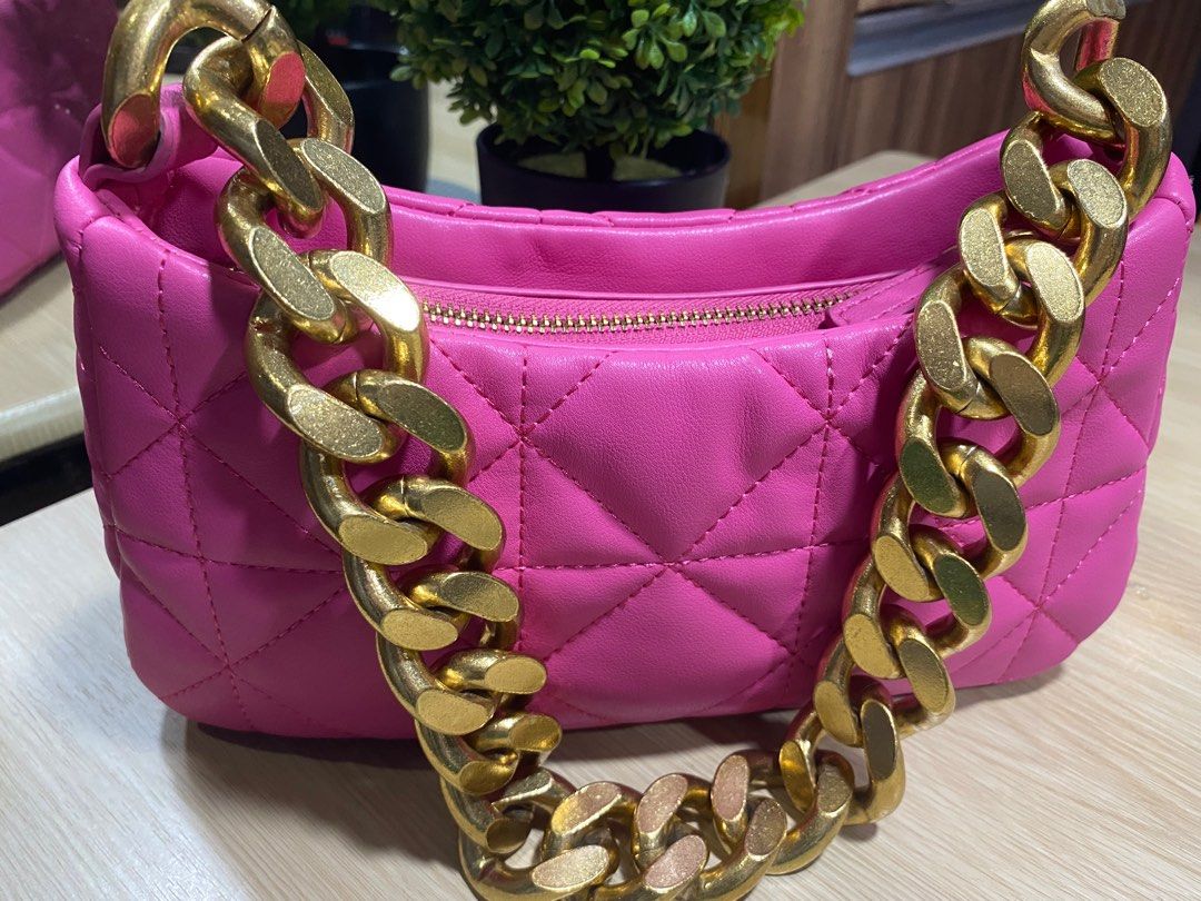 Mango Quilted Chain Bag