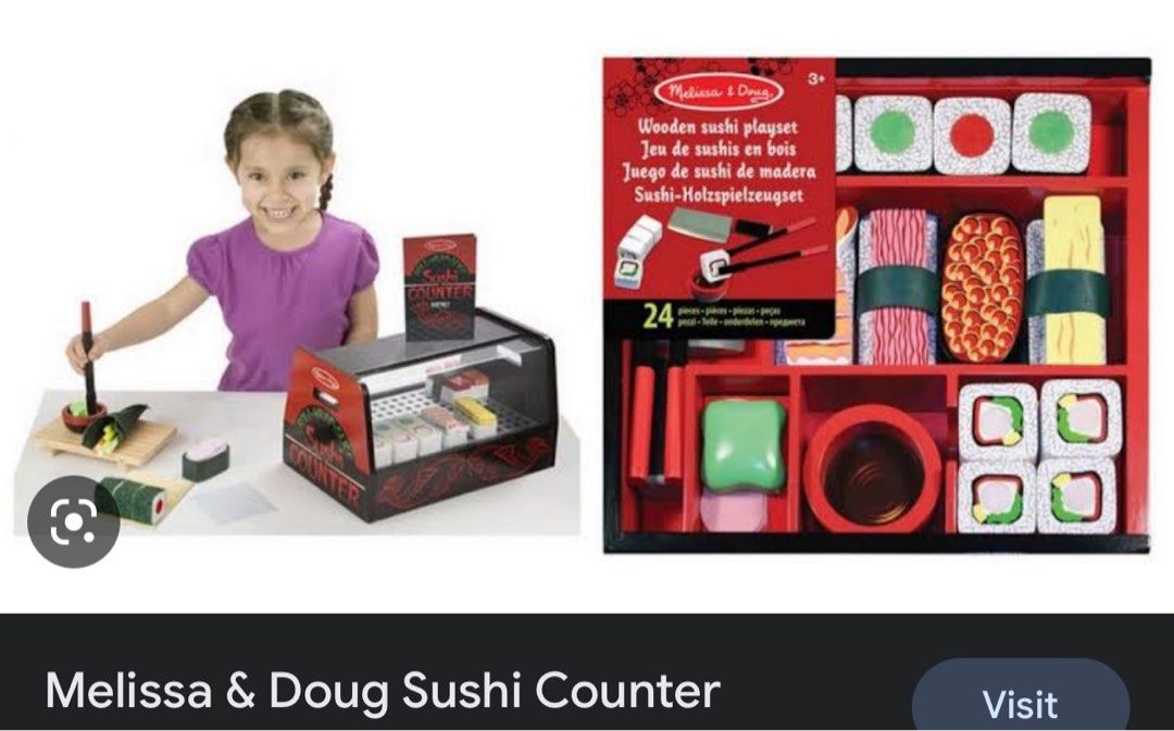 Melissa & Doug Sushi counter playset, Hobbies & Toys, Toys & Games on