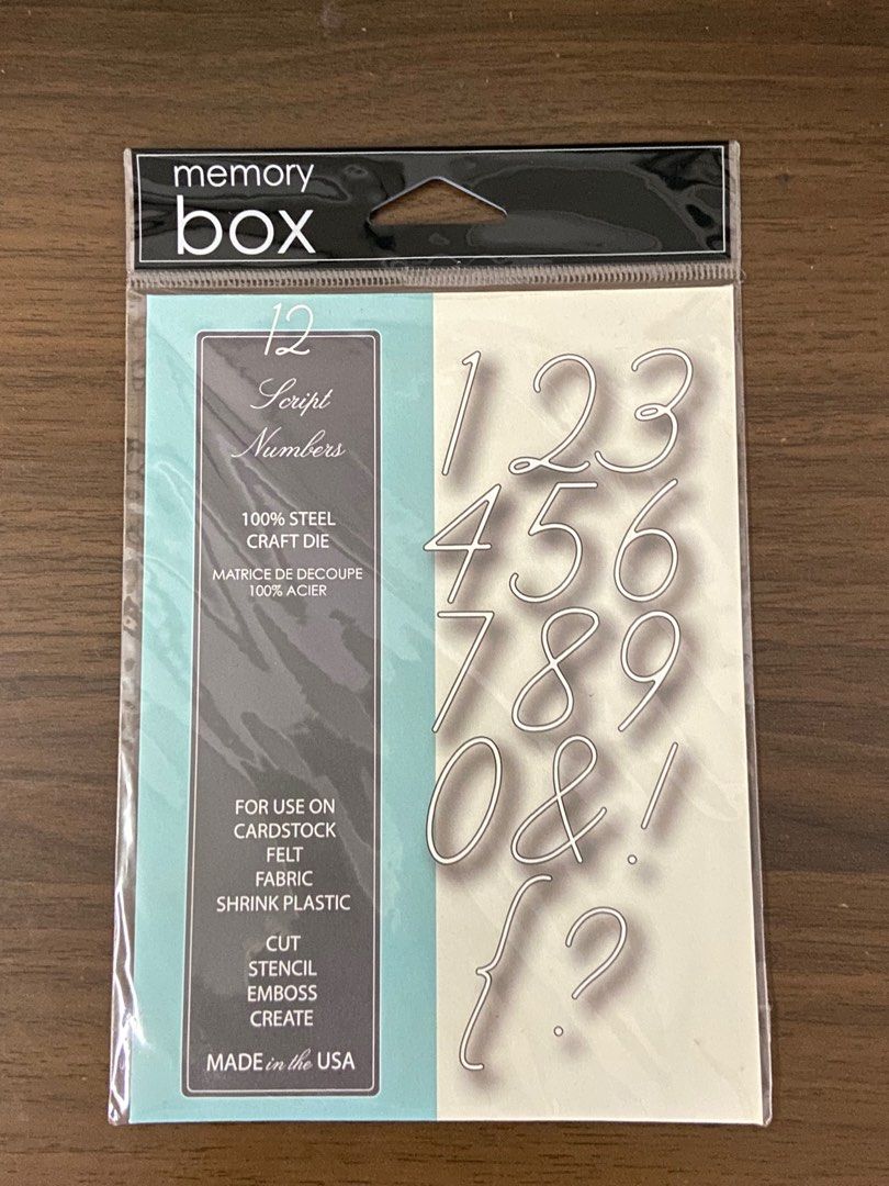 Memory Box (Category: Craft Supplies & Tools) located in Singapore. Submitted by mariese (Listing ID 1212017511, Image 2). Description: $3 per item. Not used. Need to dispose. Postage not included..