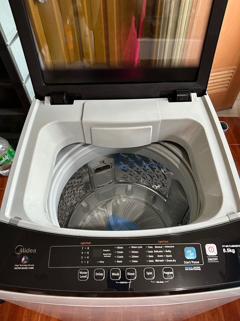 Midea Automatic Washing Maching 8.5kg Topload, TV & Home Appliances