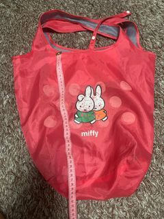 Miffy reversible foldable market emergency tote bag