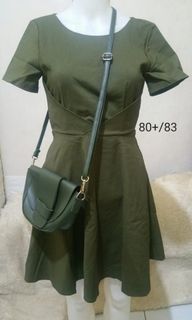 SALE Mini dress army + Mini bag Army