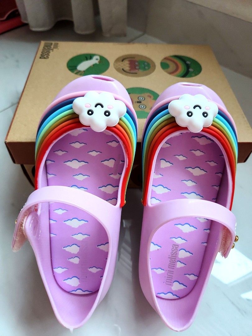Mini melissa rainbow shoes outlet