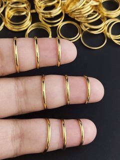 Minimalist 18K Saudi Gold Rings