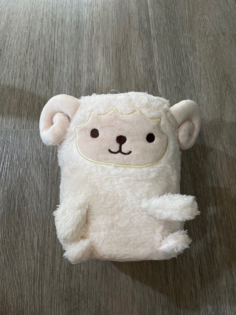 Miniso Animal Plush Toy Blanket Sheep, Furniture & Home Living