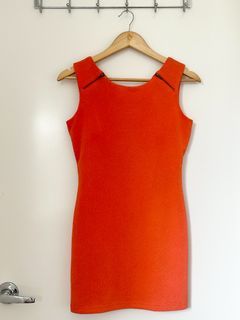 MinkPink Orange Mini Shift Dress