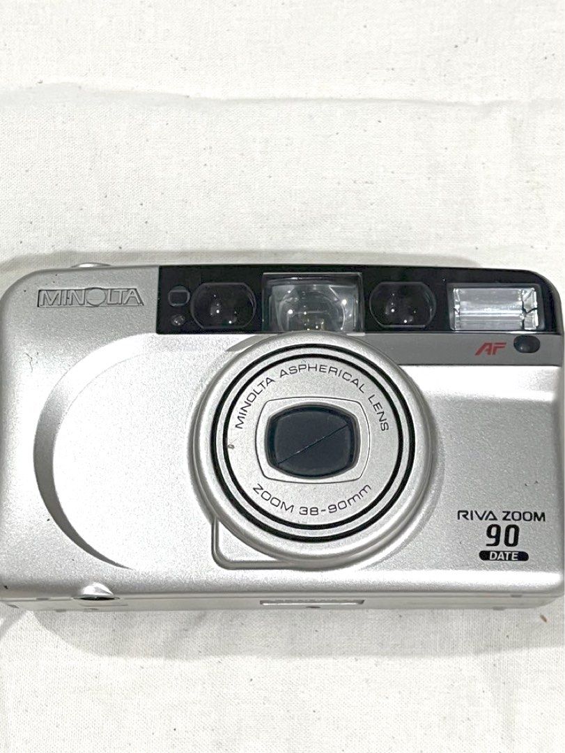 Minolta Riva Zoom (Category: Cameras) located in Makati City. Submitted by kamsahamniduh (Listing ID 1212028772, Image 1). Description: untested -uses lithium batt 3v -point and shoot BUY AT YOUR OWN RISK .