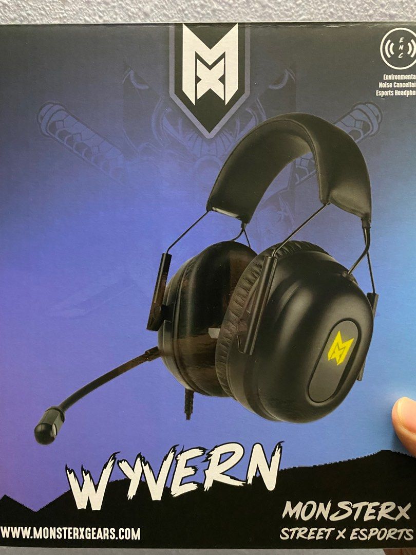 MonsterXGears Wyvern Gaming Headset With Good Background Noise Cancellation,  Audio, Headphones & Headsets on Carousell