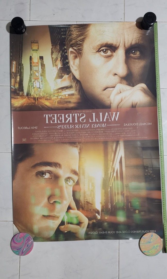 Movie poster wall street, Hobbies & Toys, Memorabilia & Collectibles