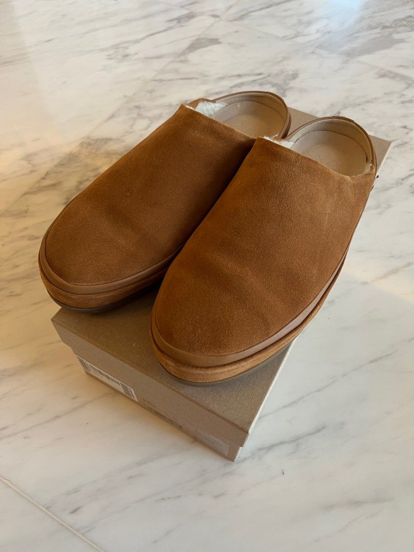 Brown Leather Mens Slippers, MULO shoes