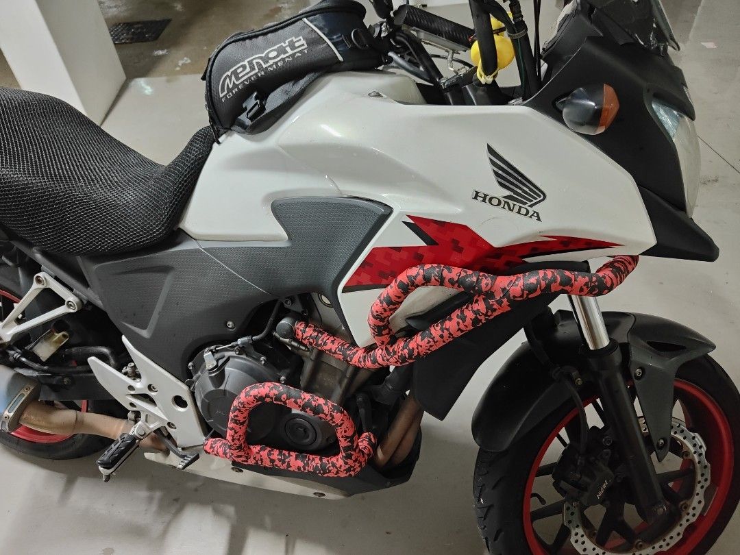 Neat Crash Bar Wrap for CB400X, Motorcycles, Motorcycle Accessories on
