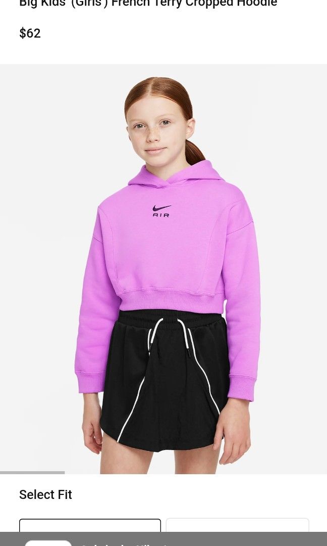 Nike air cheap crop sweatshirt