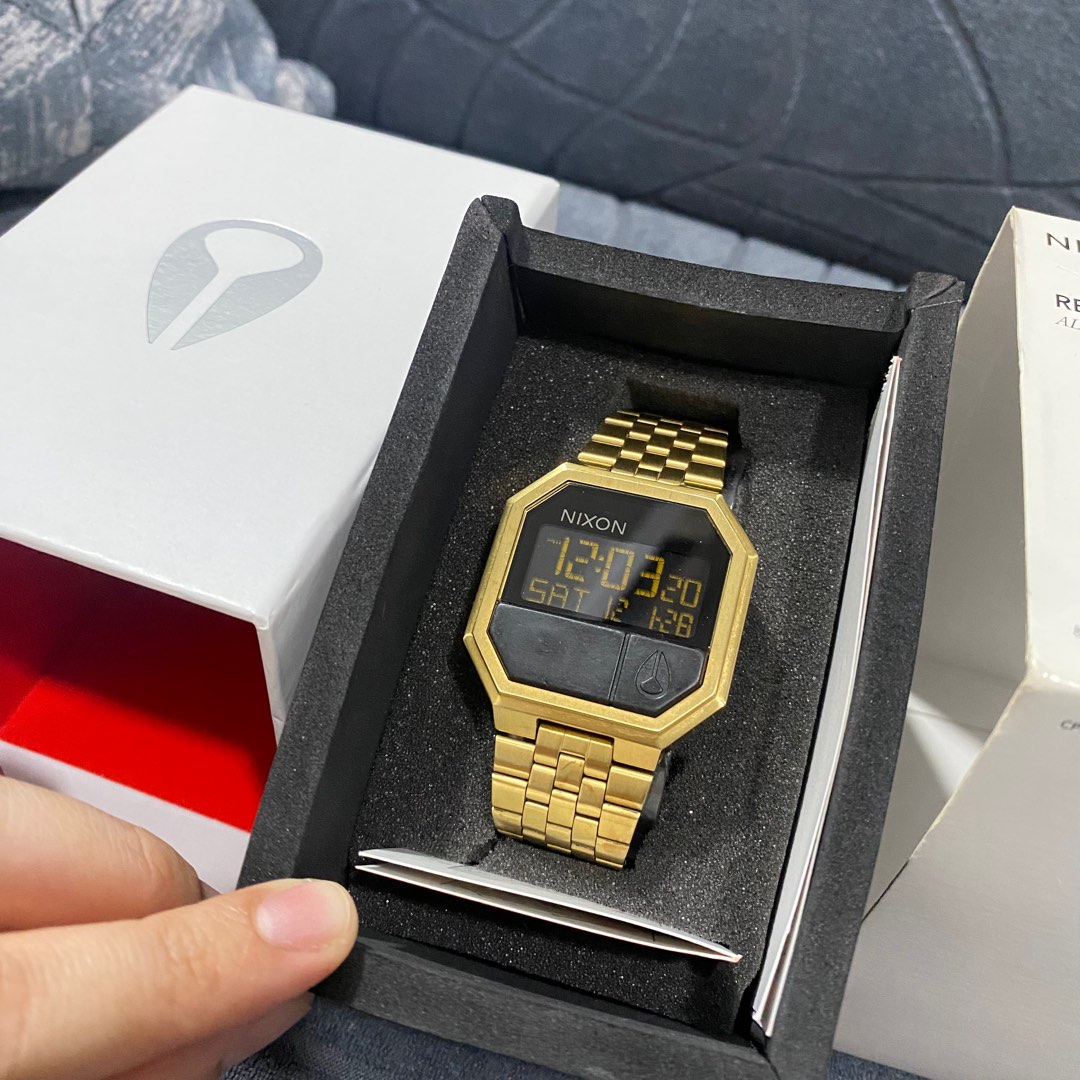 Nixon Rerun Gold Men s Fashion Watches Accessories Watches on