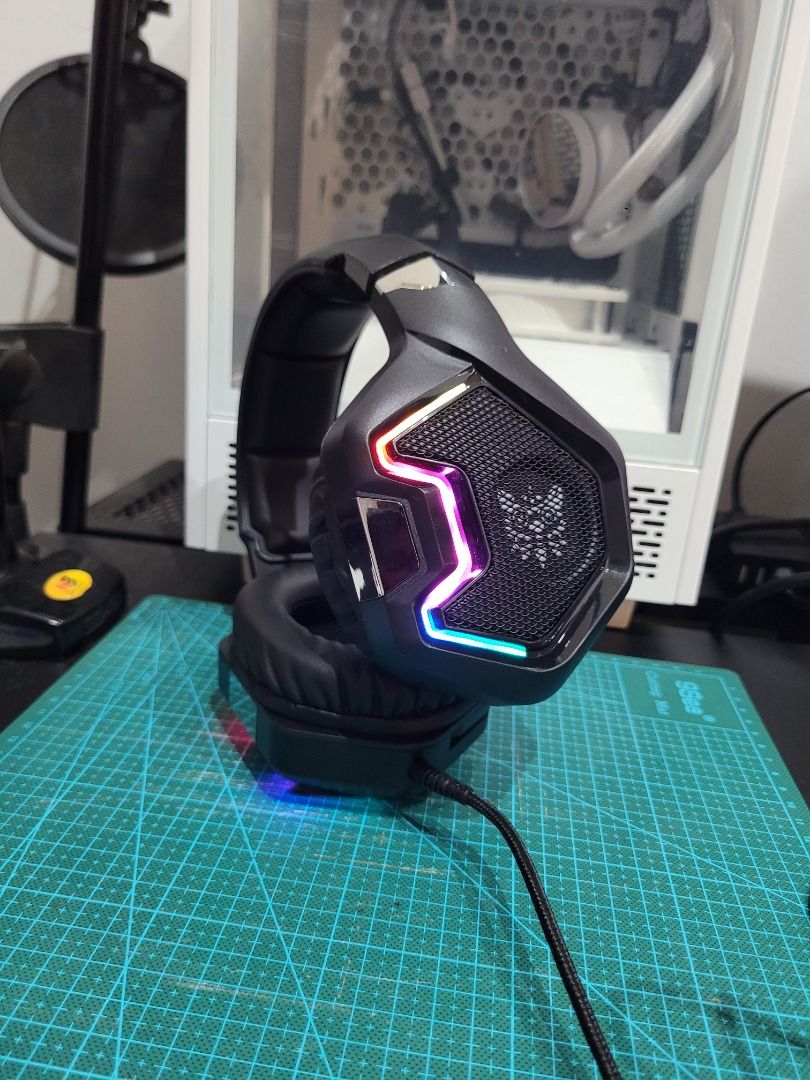 ONIKUMA K10 Pro Gaming Headset RGB LED Light Over-Ear Headphones, Audio