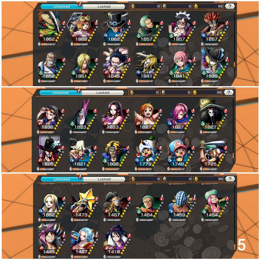 OPBR One Piece Bounty Rush Account Roger Extreme Legendary, Video