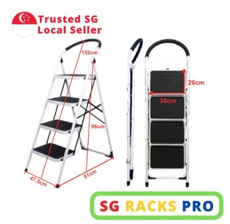 Orex 4 Step Ladder, Furniture & Home Living, Home Improvement ...