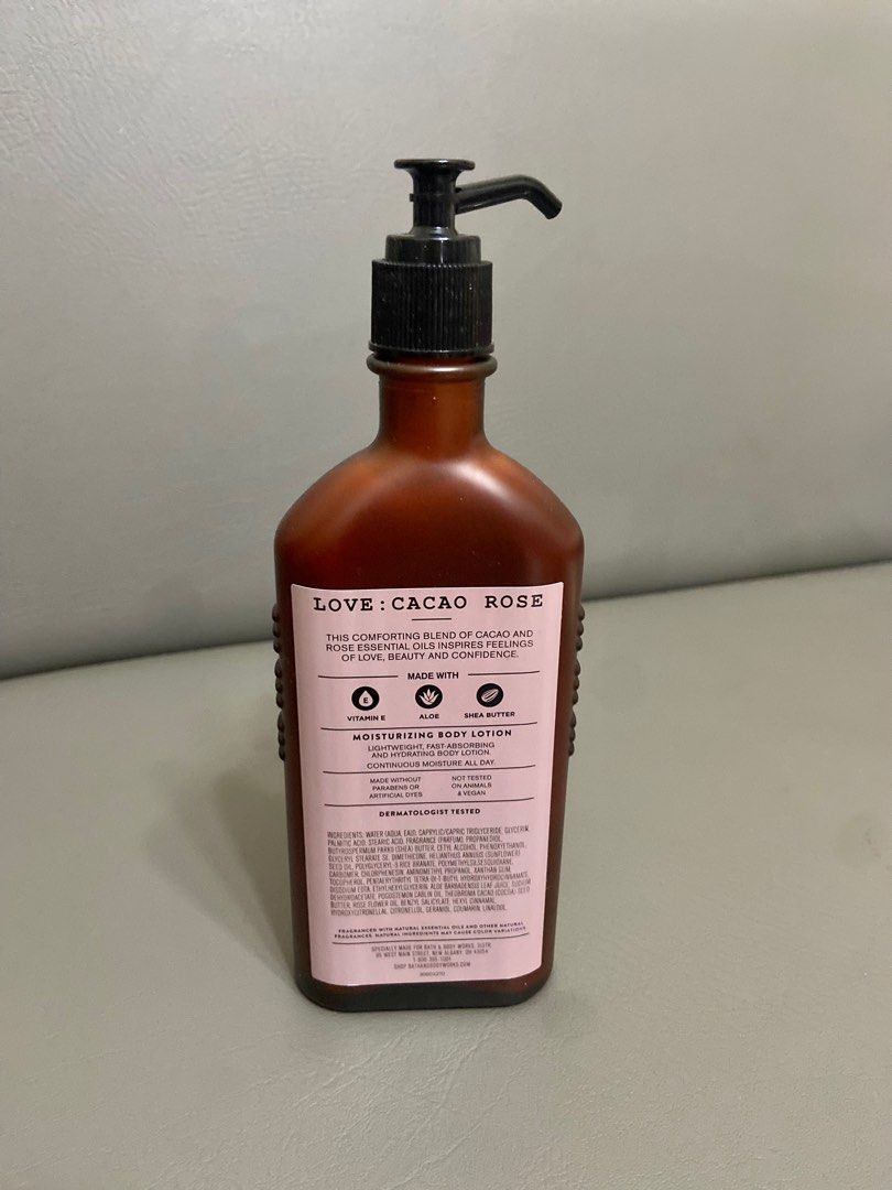 Original Bath and Body Works Aromatherapy Love (Cacao Rose) Body Lotion