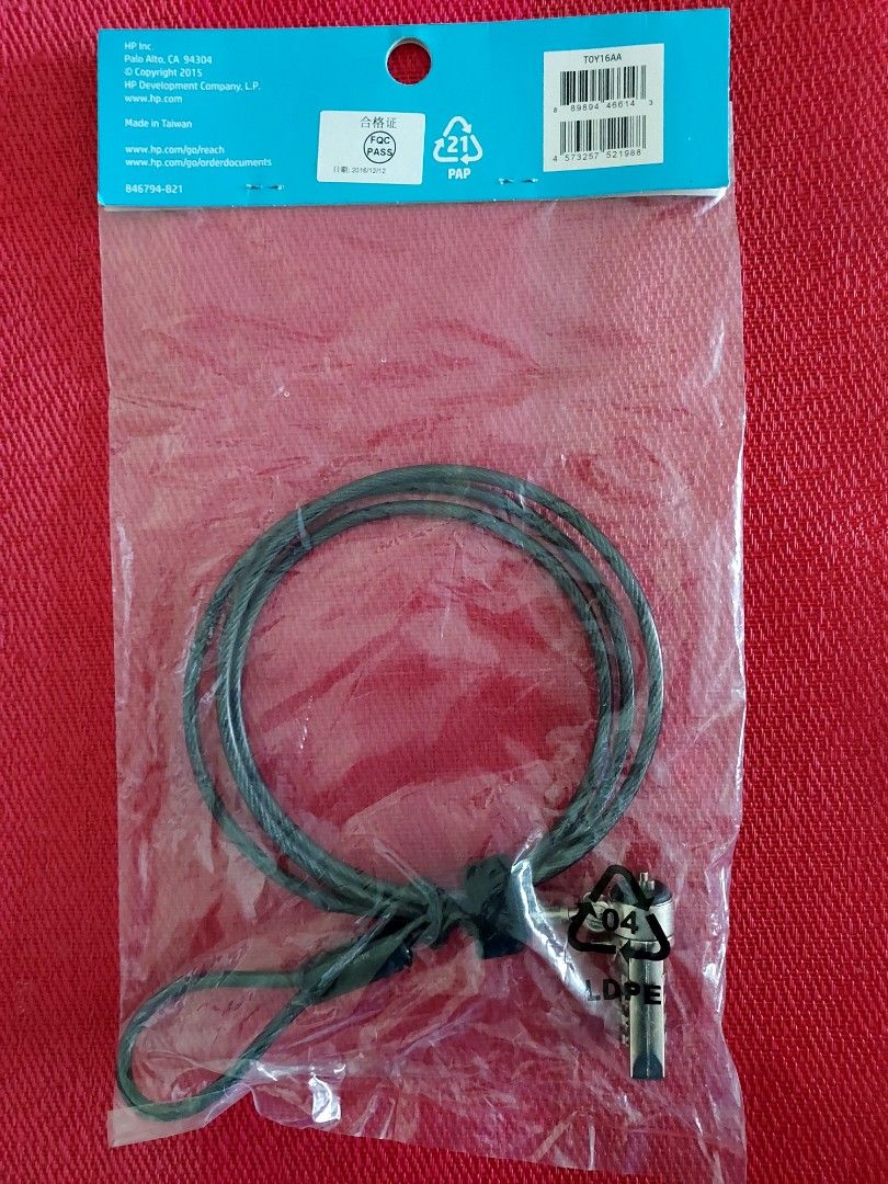 Original HP Laptop Lock, Computers & Tech, Parts & Accessories, Other