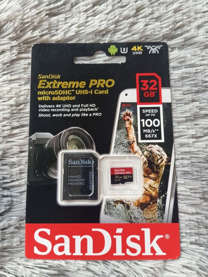 Original Sandisk Extreme Pro 32gb Micro, Mobile Phones & Gadgets ...
