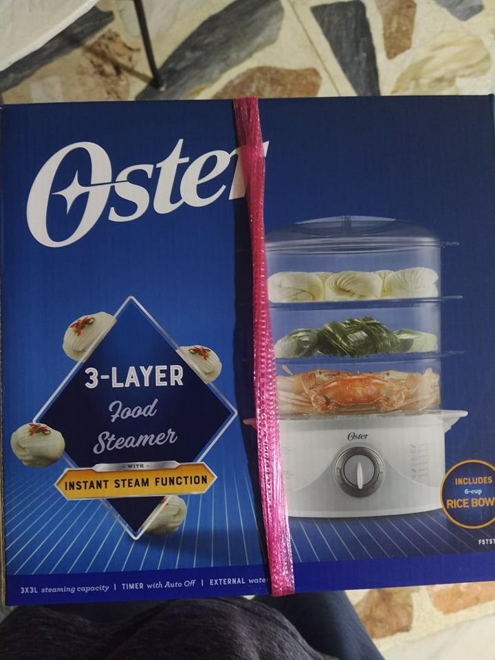 oster 3 layer food steamer, TV & Home Appliances, Irons & Steamers on