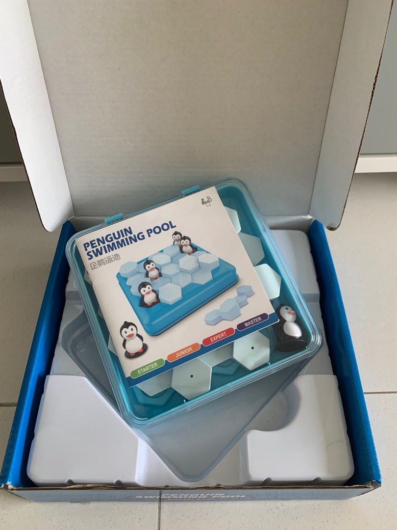 Penguin swimming pool board game educational kids toys, Hobbies & Toys