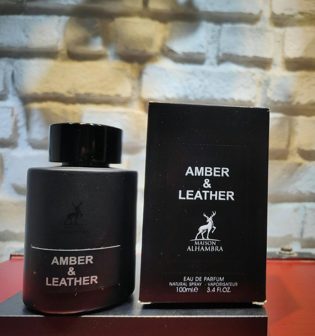 Maison Alhambra Amber Leather EDP 100ml Beauty Personal Care Fragrance Deodorants On