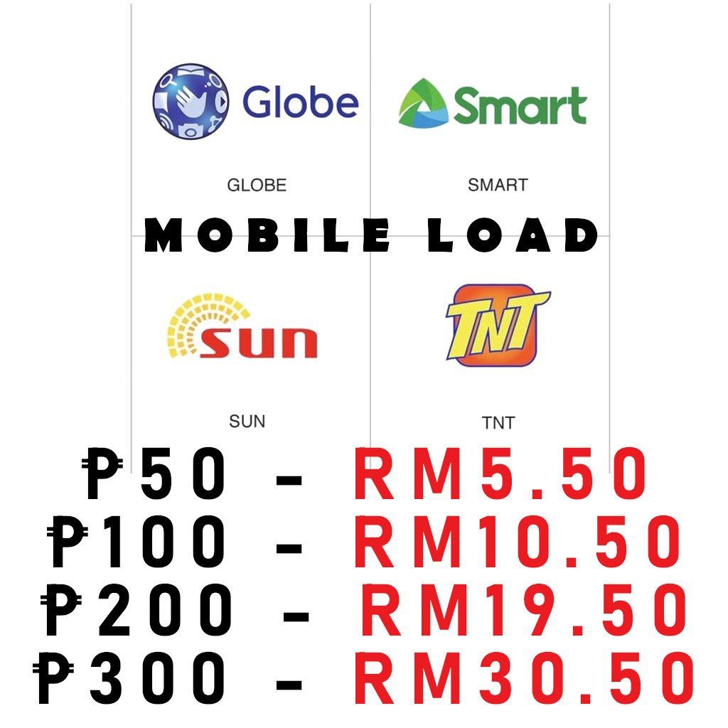 Philippines direct mobile load globe smart tnt, Mobile Phones & Gadgets, Mobile & Gadget