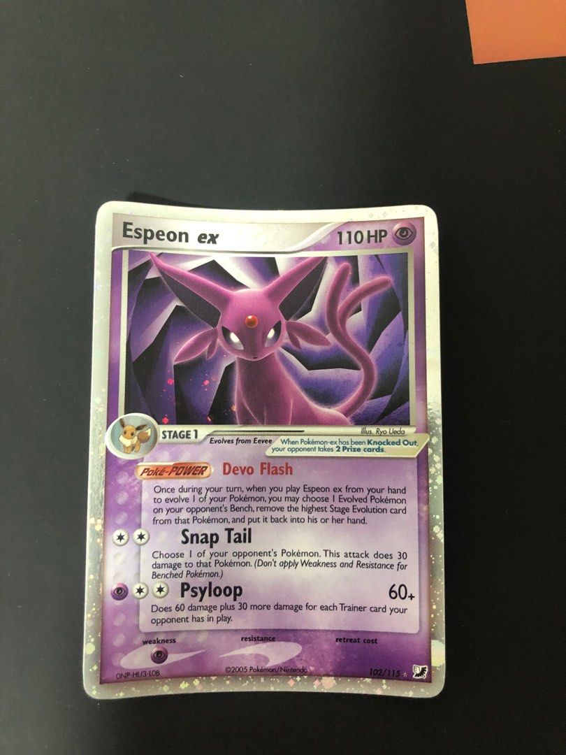 Pokmon espeon ex, unseen forces Pokmon tcg, Hobbies & Toys, Toys & Games  on Carousell