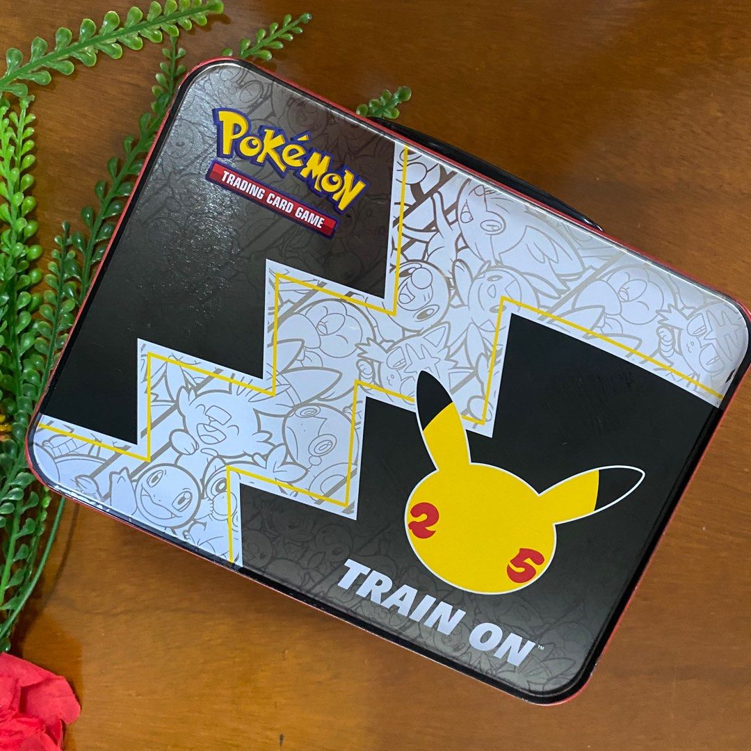 Pokémon trading card game metal box_ Pikachu metal box_ 比卡超铁盒, Hobbies