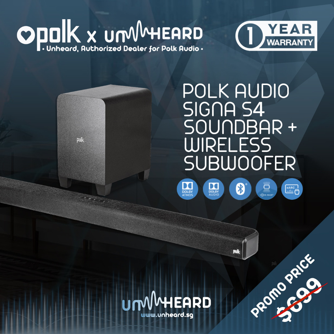 Polk Audio Signa S4 Dolby Atmos Soundbar not JBL soundbar Denon