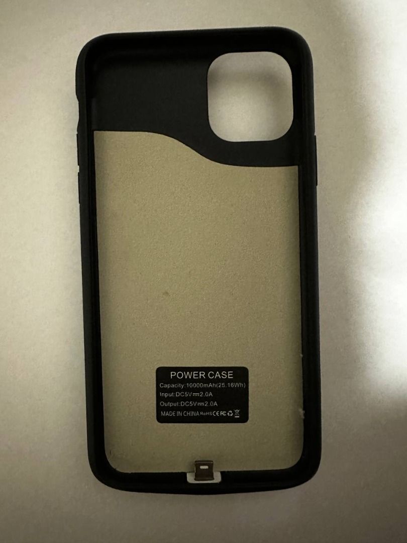 Powerbank case Iphone 11 Pro Max (Category: iPhone 11 Series) located in Pasig City. Submitted by ponyo_ph (Listing ID 1212042041, Image 2). Description: RFS - new phone .
