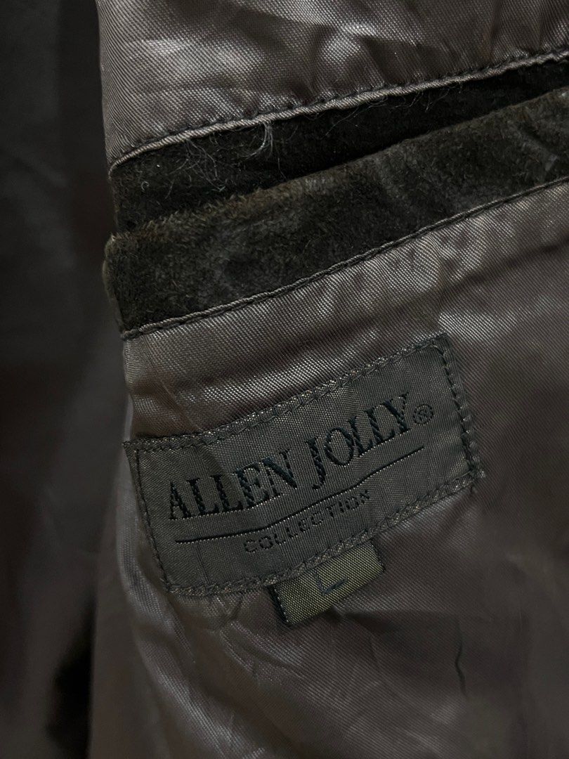 ジャケット・アウター Allen jolly Lamb Leather jacket brown M Allen Jolly Men's Leather Trench Coat L Black Genuine Sheep