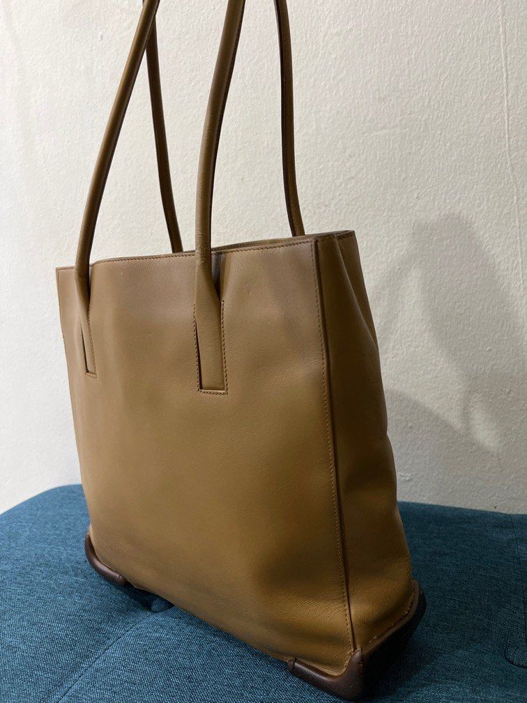 Prada vintage leather tote bag, Luxury, Bags & Wallets on Carousell
