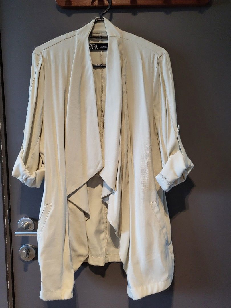 Zara waterfall jacket hot sale