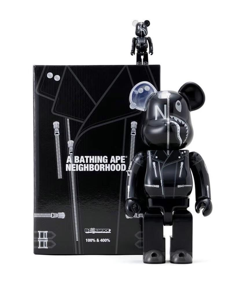 [In Stock] BE@RBRICK x Bape Neighborhood 100%+400% bearbrick