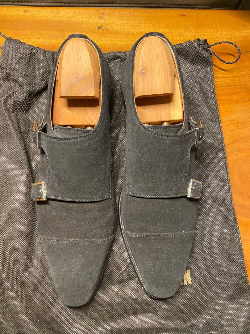 Mens buckle cheap shoes black