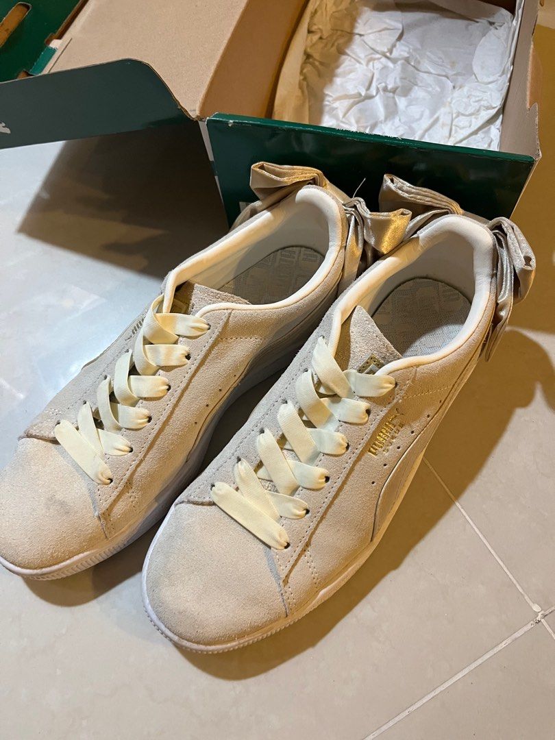 Puma suede bow sneakers best sale
