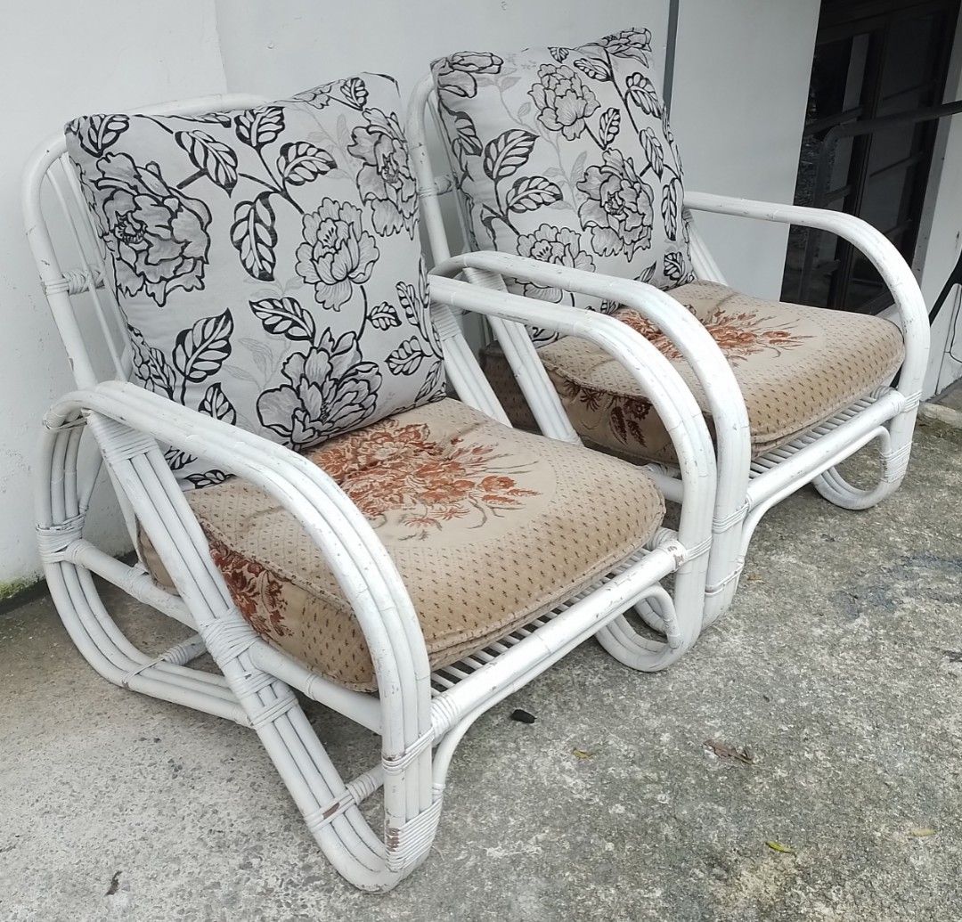Rattan Chair 2x, Furniture & Home Living, Furniture, Chairs on Carousell
